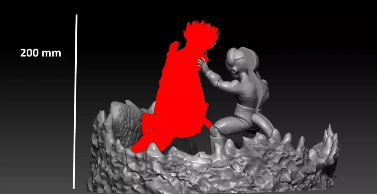 Mecha Frieza vs future trunks the first part 3D print model 3D print model