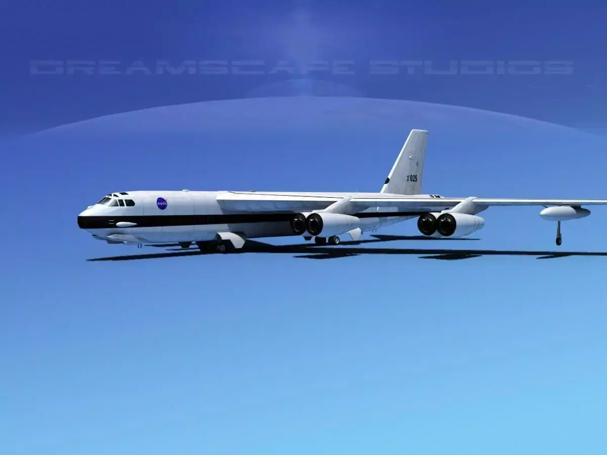 Boeing B-52H Stratofortress NASA 3D model