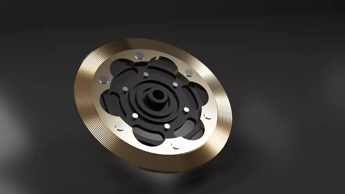 Replace brake disc for 1 12 bike 3D model