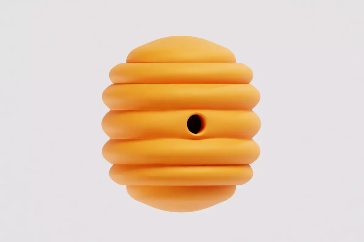 Bee Honey Hive 3d Model Low-poly 3D model