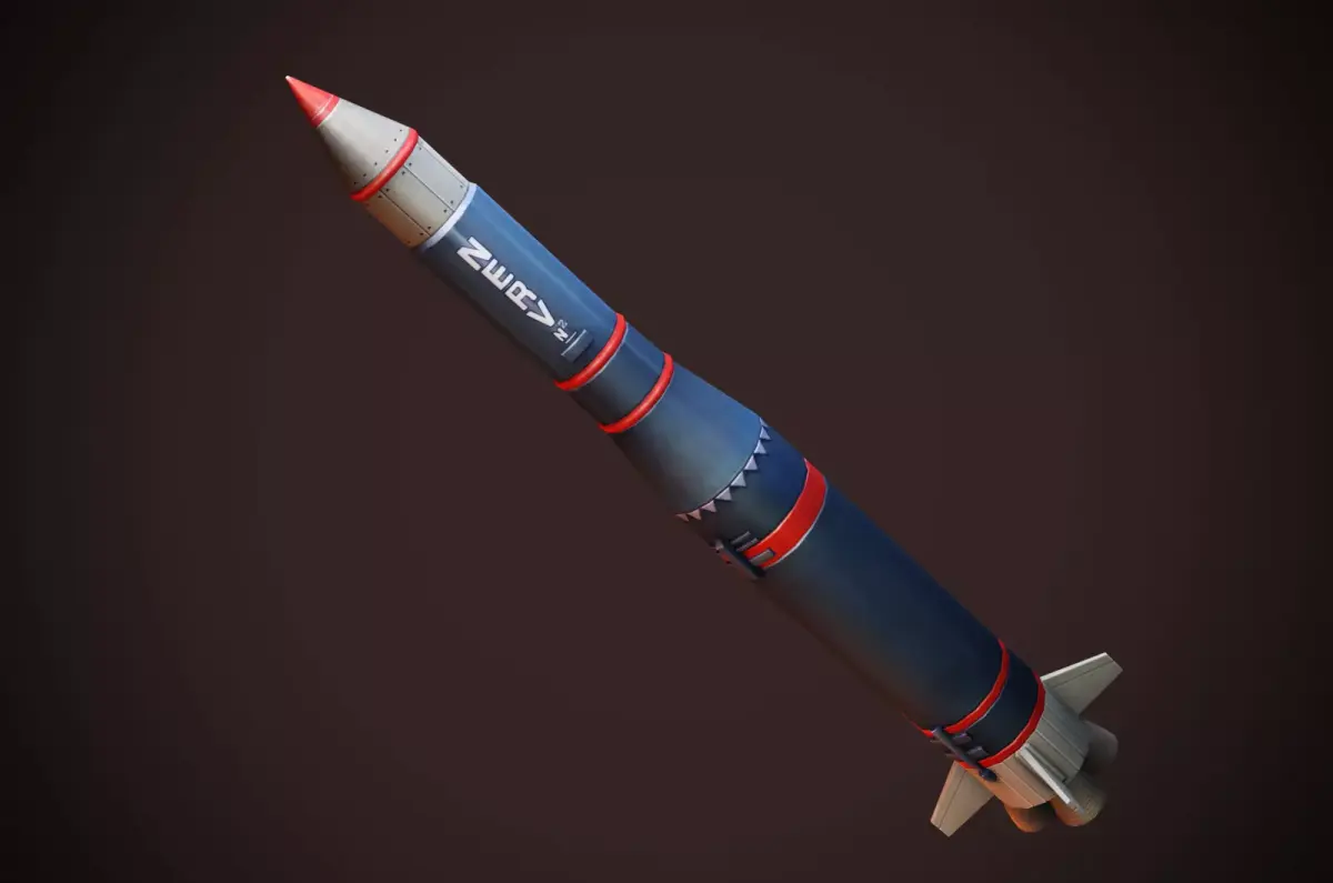 EVA N2 missile Nuclear Bomb Low-poly 3D model
