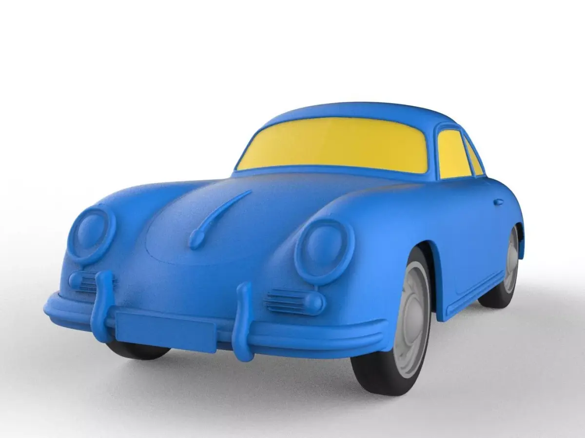 Porsche 356A 1959 Classic Car 3D print model