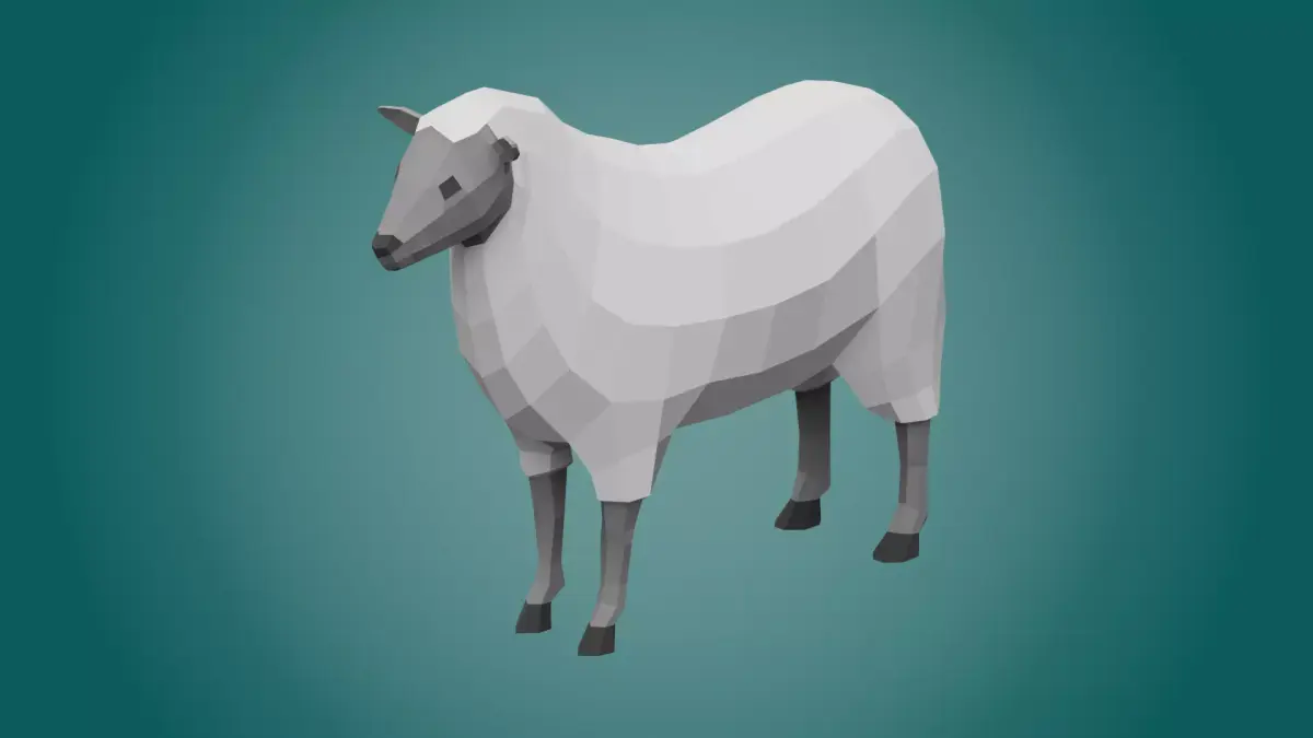 Stylized SHEEP Low-poly 3D model