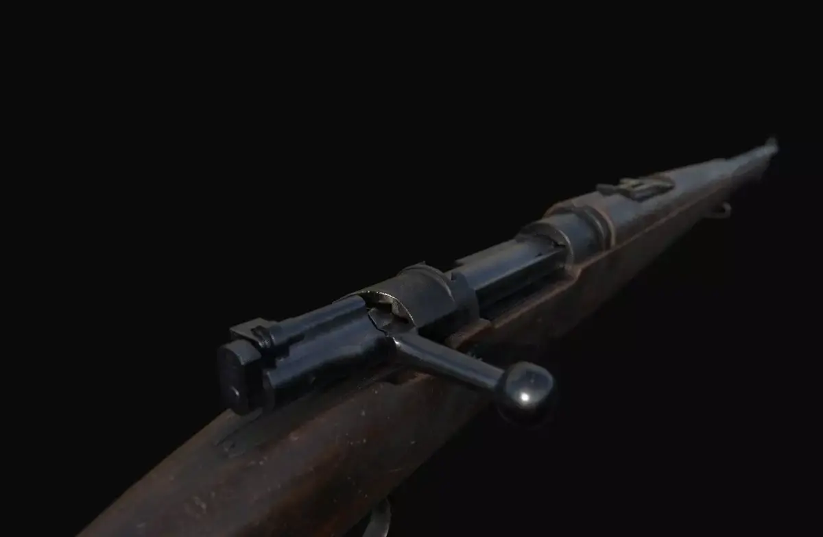 Swedish Mauser - Gevar m96 Low-poly 3D model