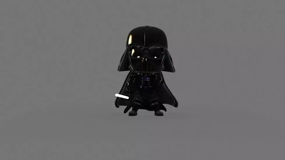 vader toon Low-poly 3D model