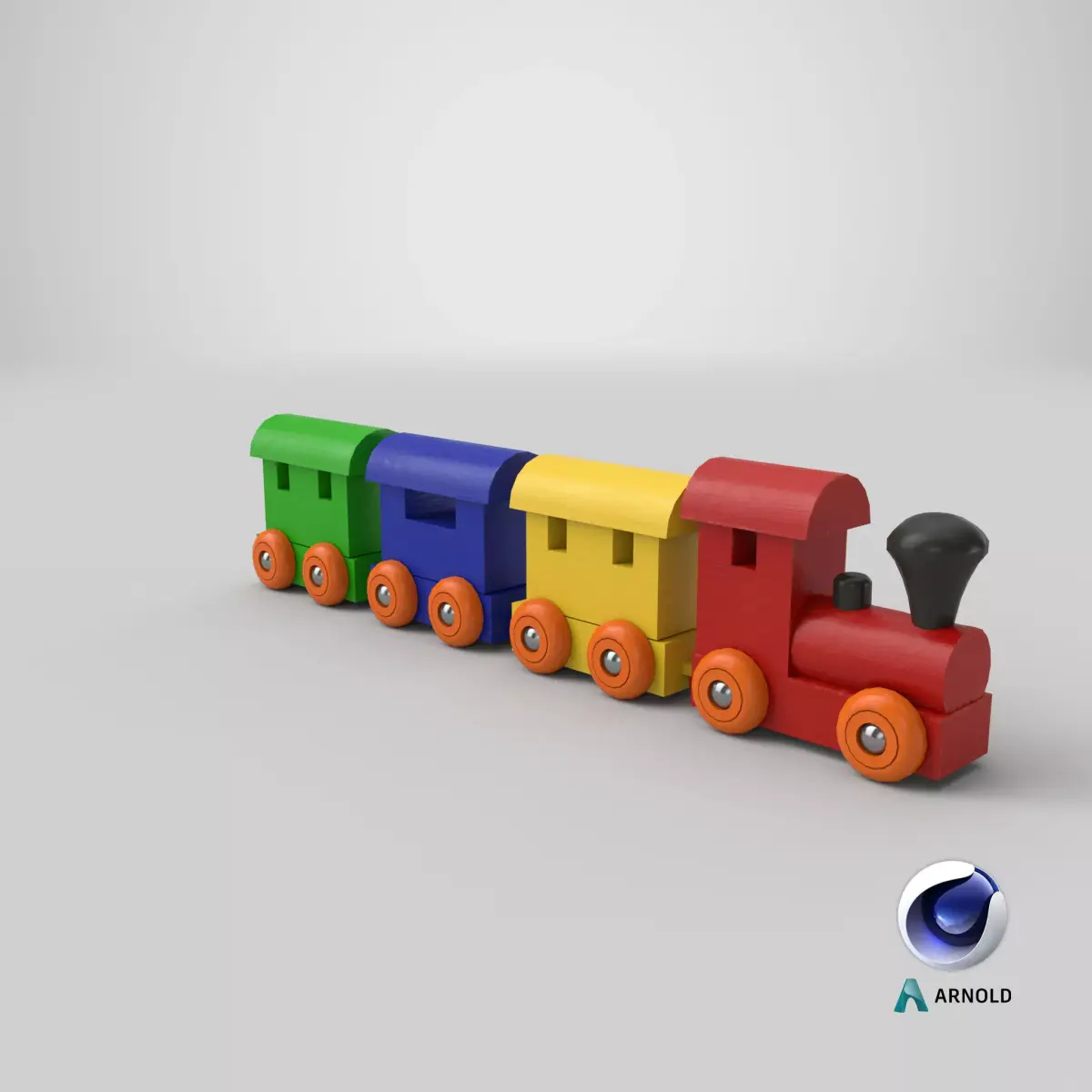 Toy Train 3D model