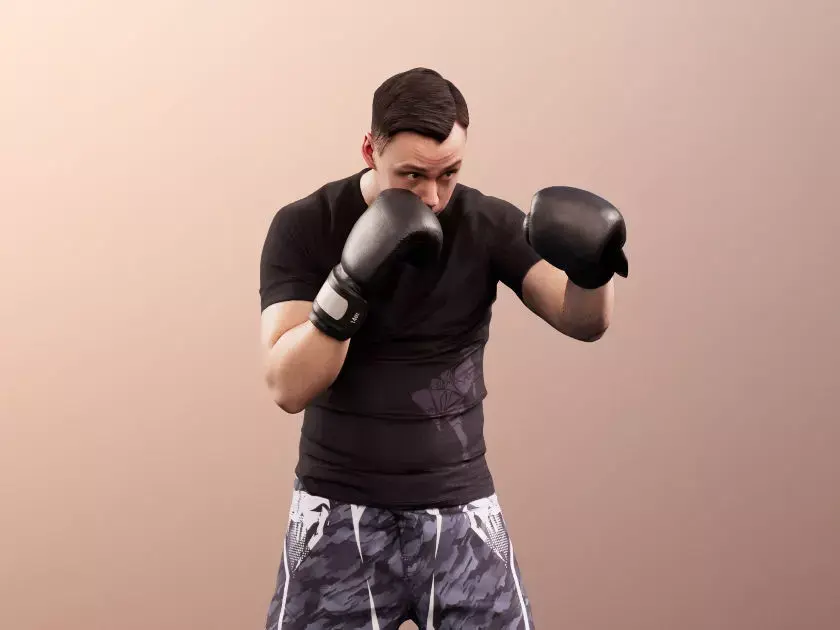 Nick 11550 - Young Man Boxing  3D model