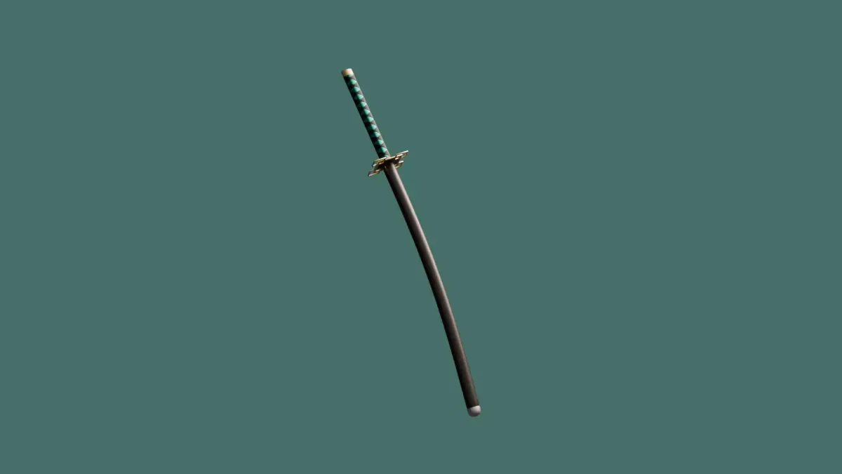 Muichiro Tokito Katana Demon Slayer Sword Stylized 3D Model Low-poly 3D model