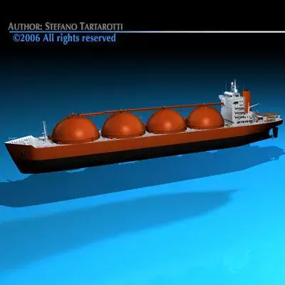 Gas ship 3D model