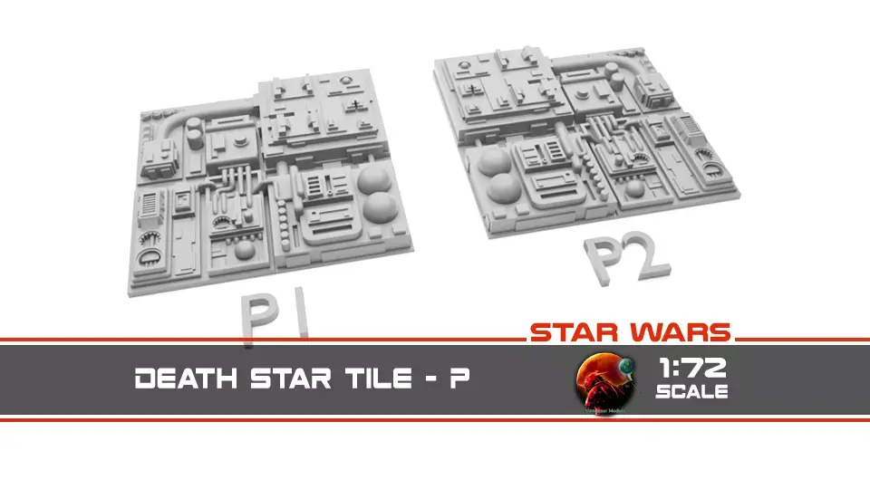 Death Star Tile Type P 3D print model
