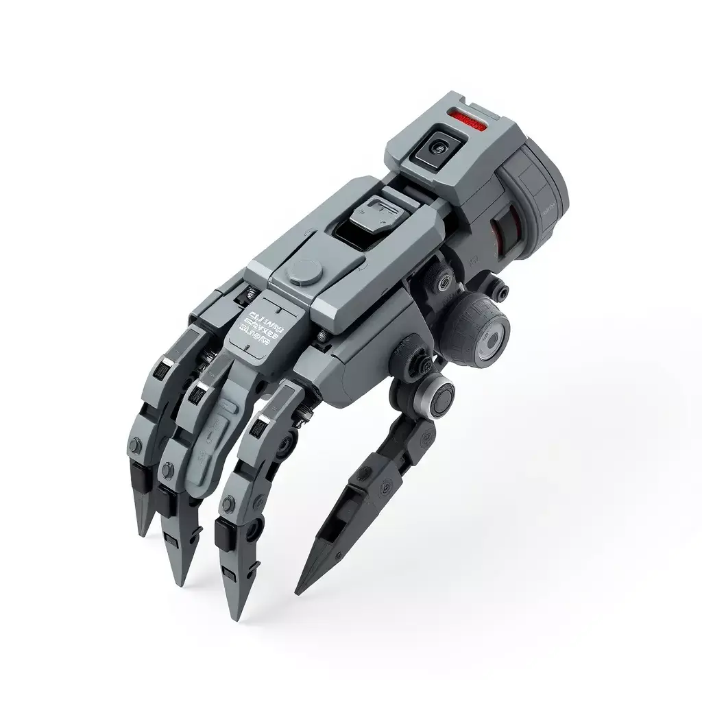 SciFi Robotic Gripper Arm Low-poly 3D model