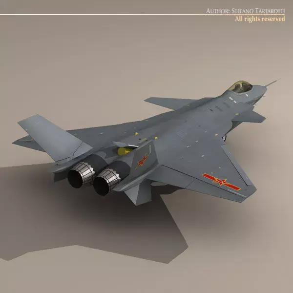 Chengdu J-20 3D model get