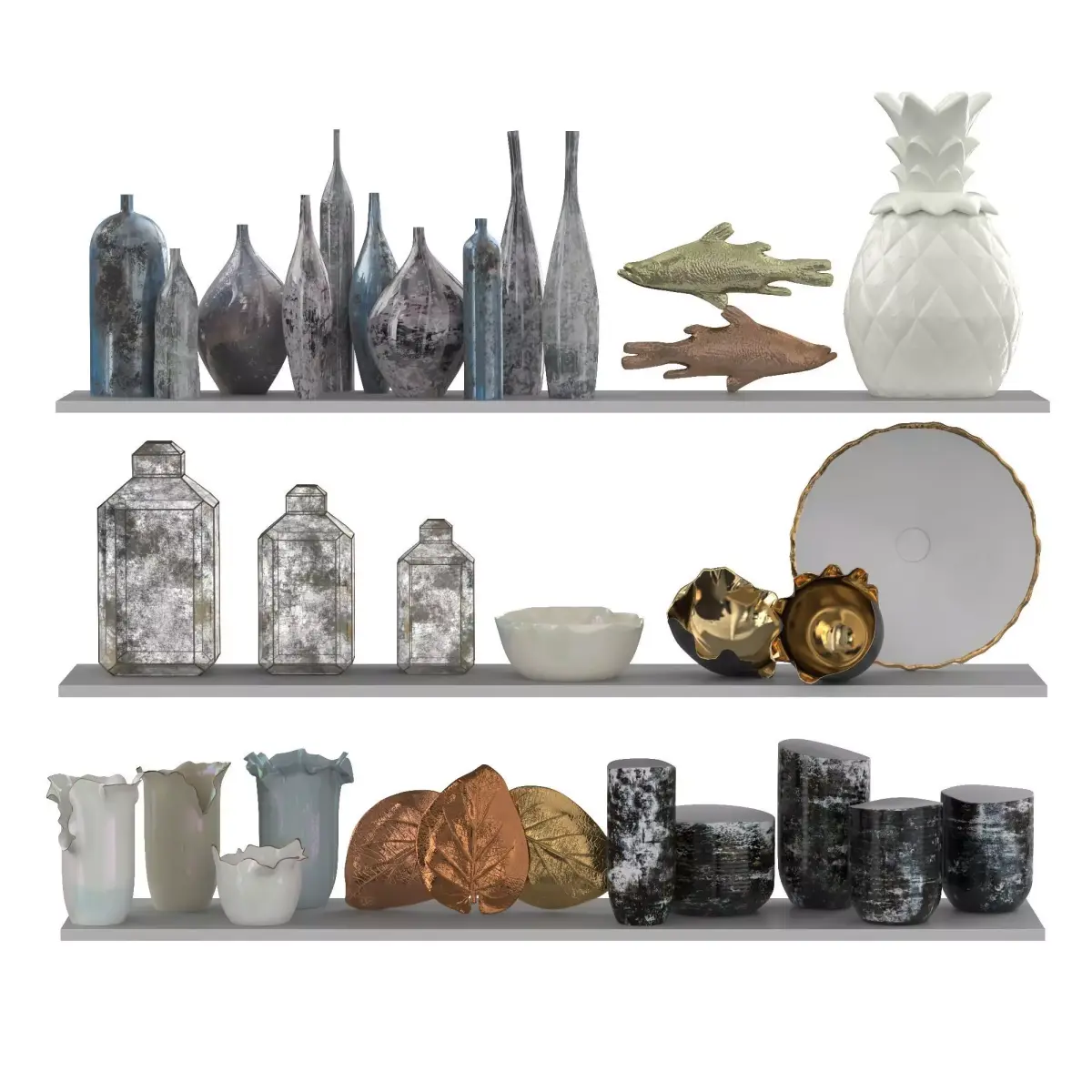Decor set 102 3D model purchase