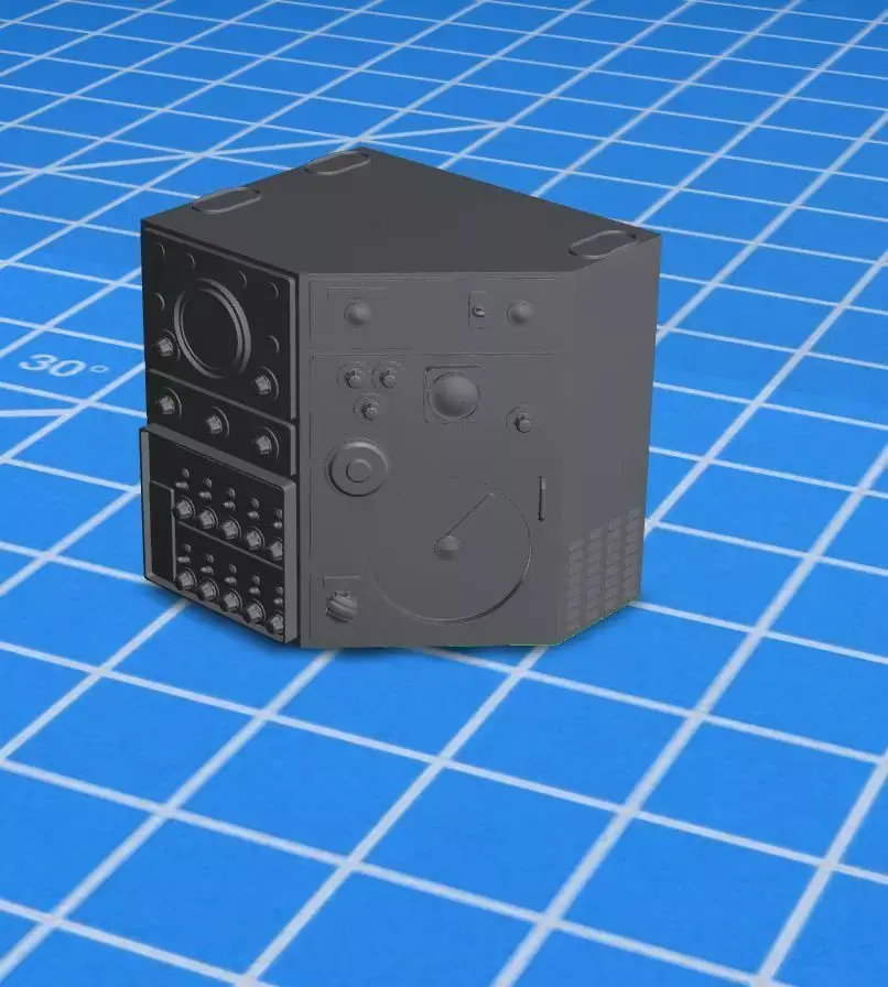 Printable FuG 227 Nachtfee Luftwaffe Radio 3D print model