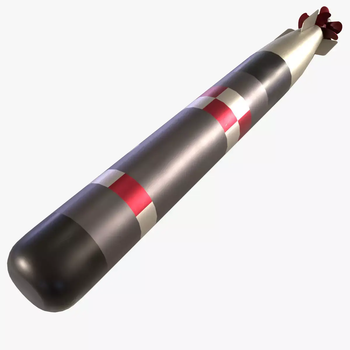 Torpedo MK-54 Low-poly 3D model