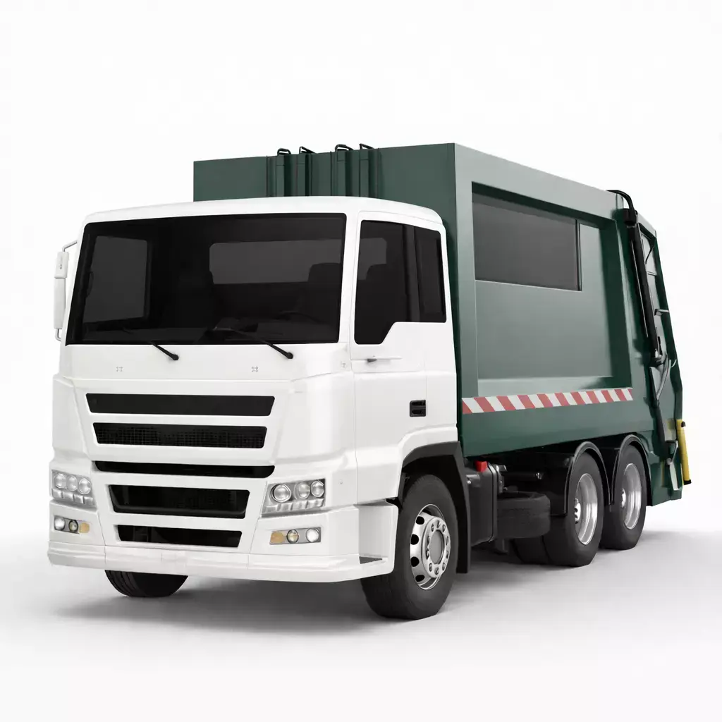 Garbage Truck Municipal Waste Collection Vehicle 01 3D model