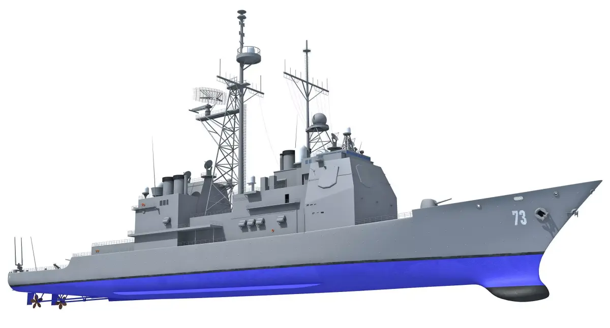 USS Port Royal Missile Cruiser 3D model