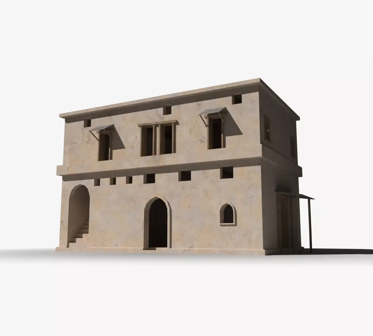 Arab x43 Low-poly 3D model