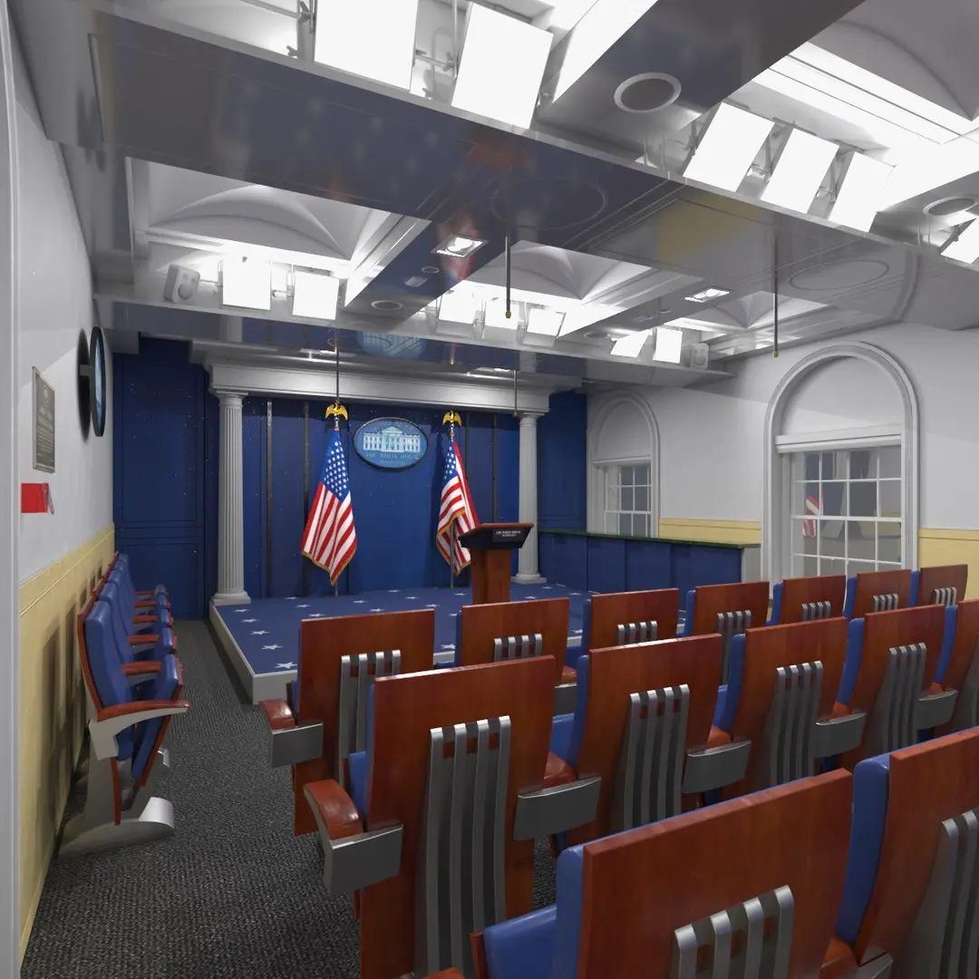 White House Press Room  purchase 3D model