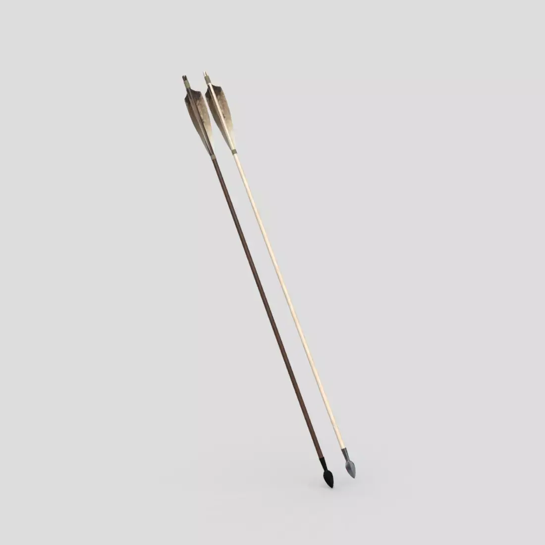 Wooden Arrow 3 Low-poly 3D model