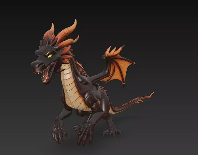 Dragon Realistic 3D Model Basic - Low Poly Realistic Low-poly 3D model buy