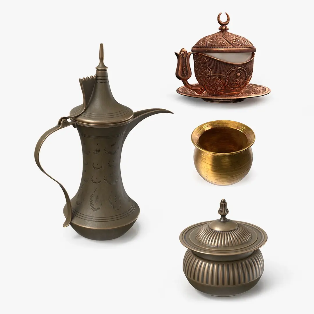 Traditional Arabic Cookware Collection 3D model