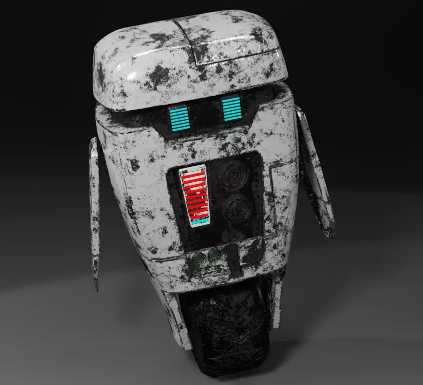 RobotTim robot Free low-poly 3D model