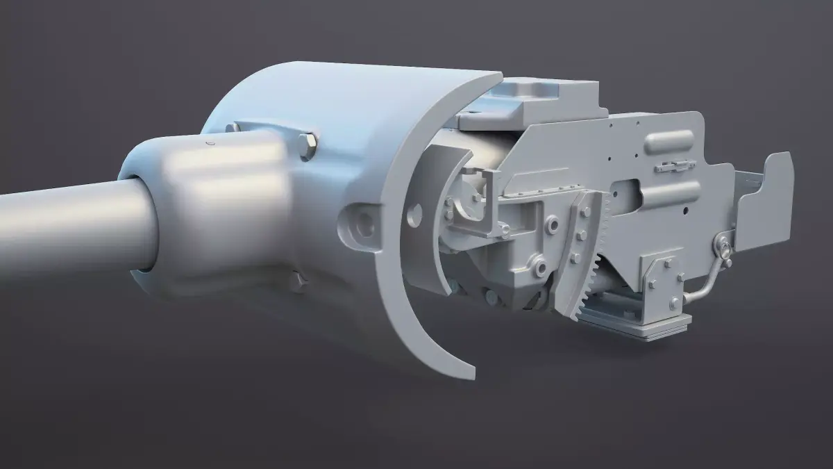 ZIS-S-53 Tank Gun 3D model