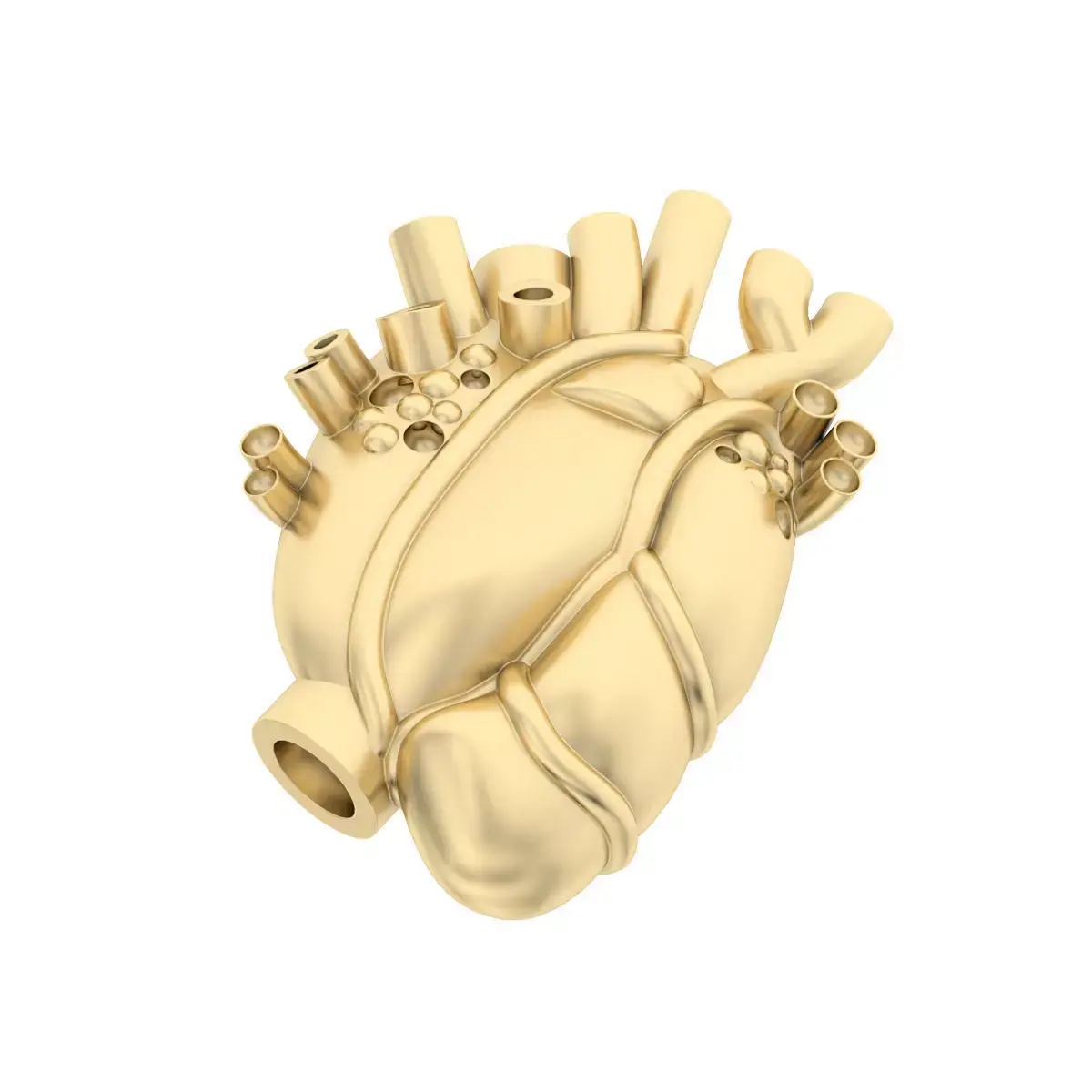Heart human gold 3D print model