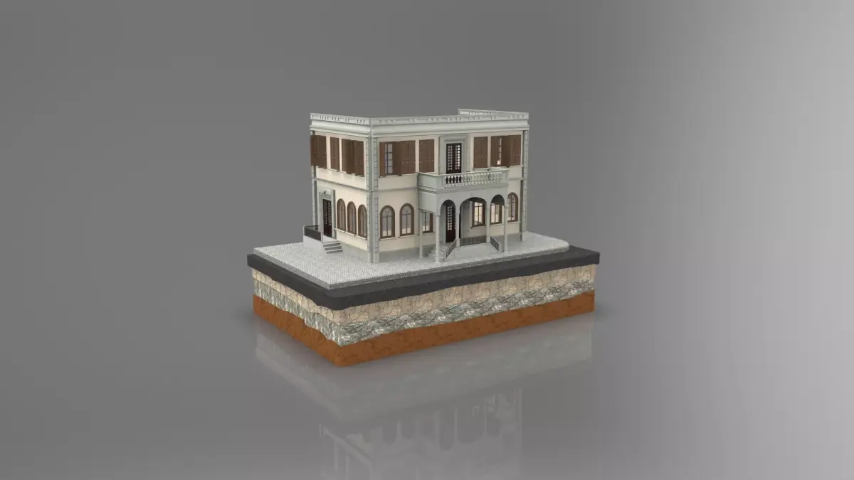 Old Istanbul City Building Series Building 003 3D model
