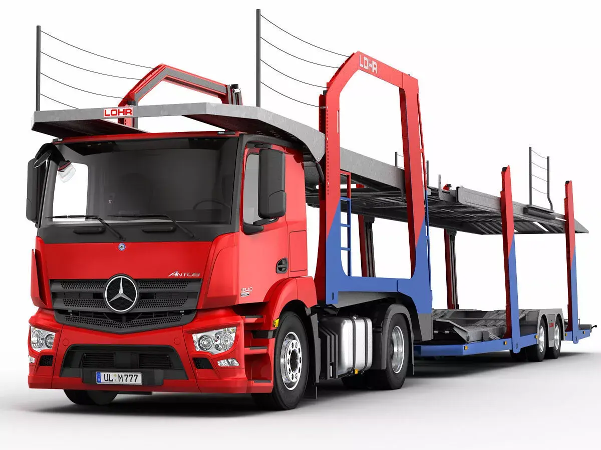 Mercedes Antos Car Transporter 3D model