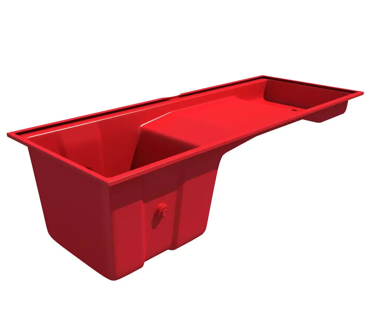Red Engine Oil Sump Pan 72 3D model