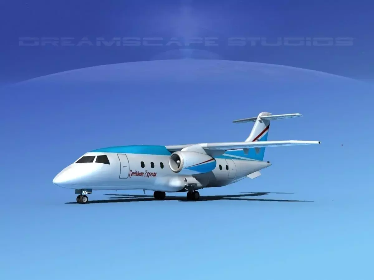 Dornier 328Jet Caribbean Air 3D model