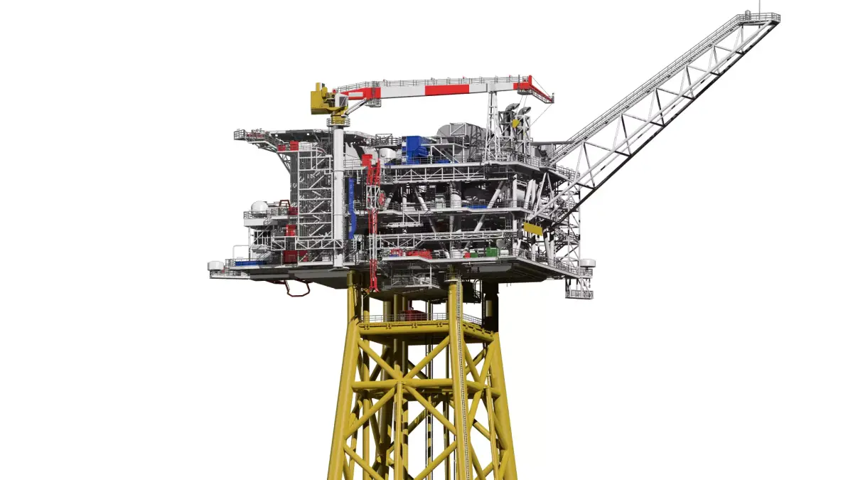 fixed platform Solan 3D model