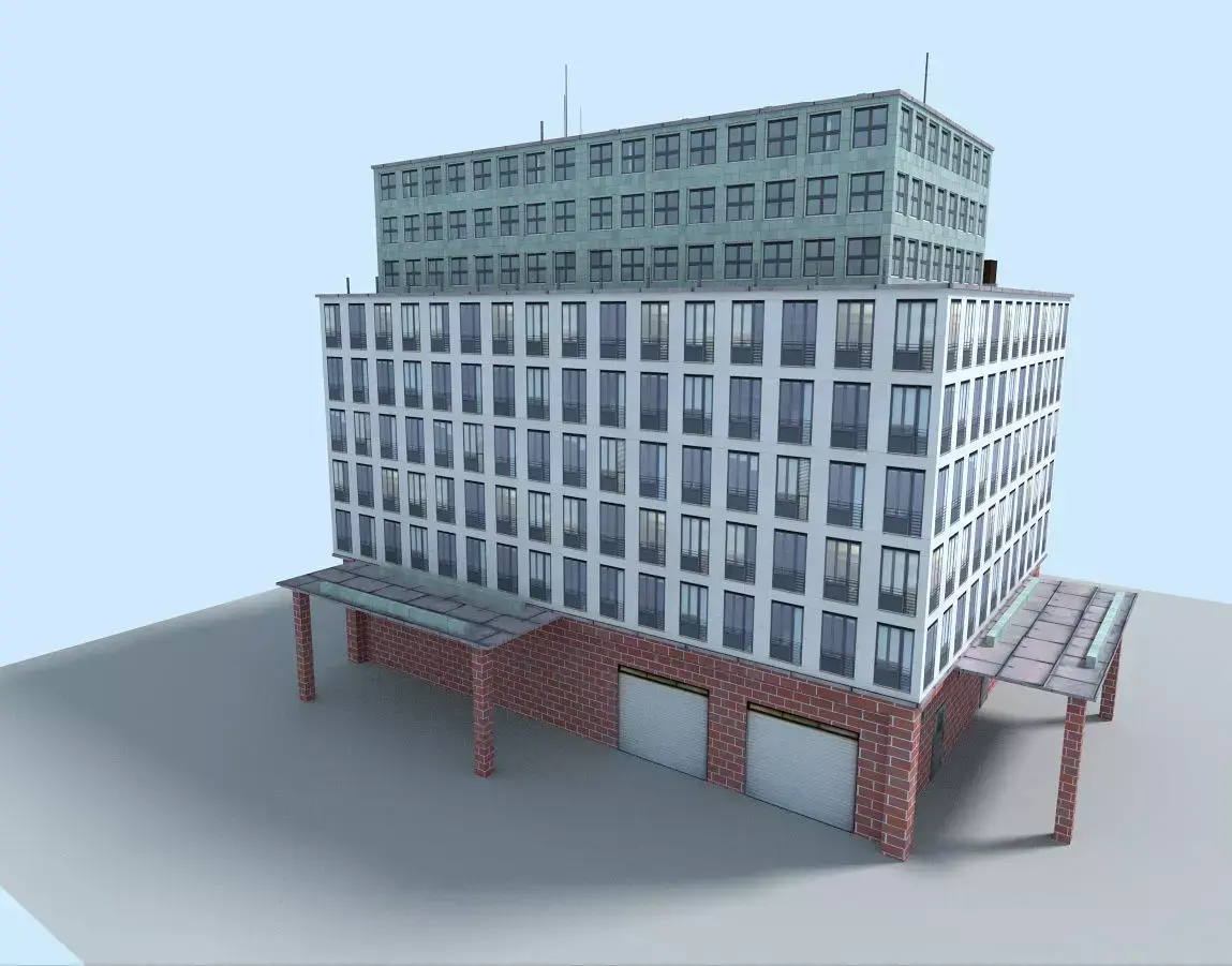 office city building  Low-poly 3D model