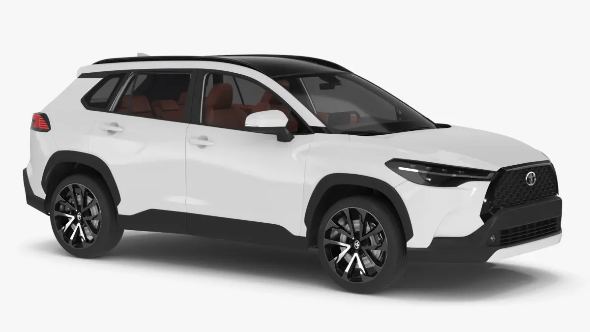 Toyota Corolla Cross 2023 White Color 3D model