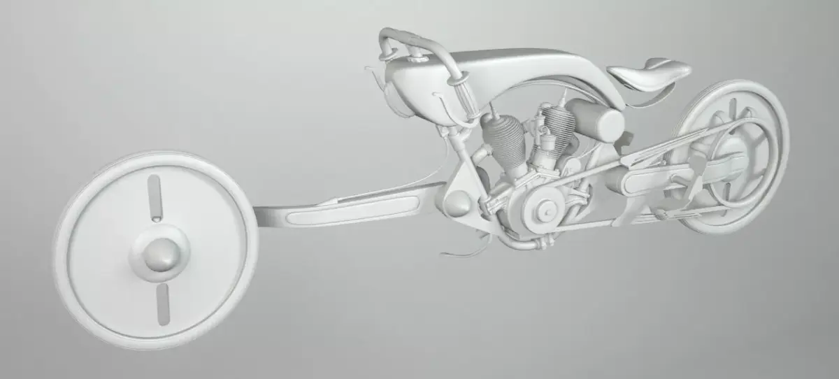 MOTOMOTIVE 1 motorcycle 3D model