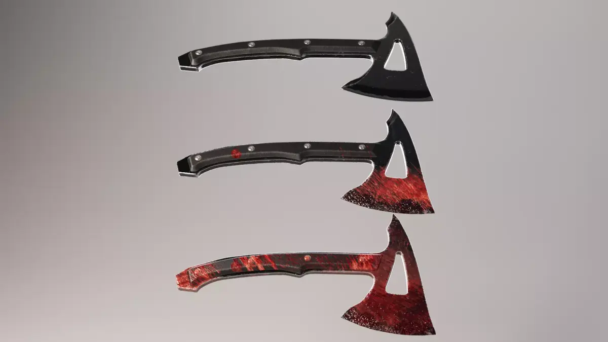 Hatchet Low-poly 3D model