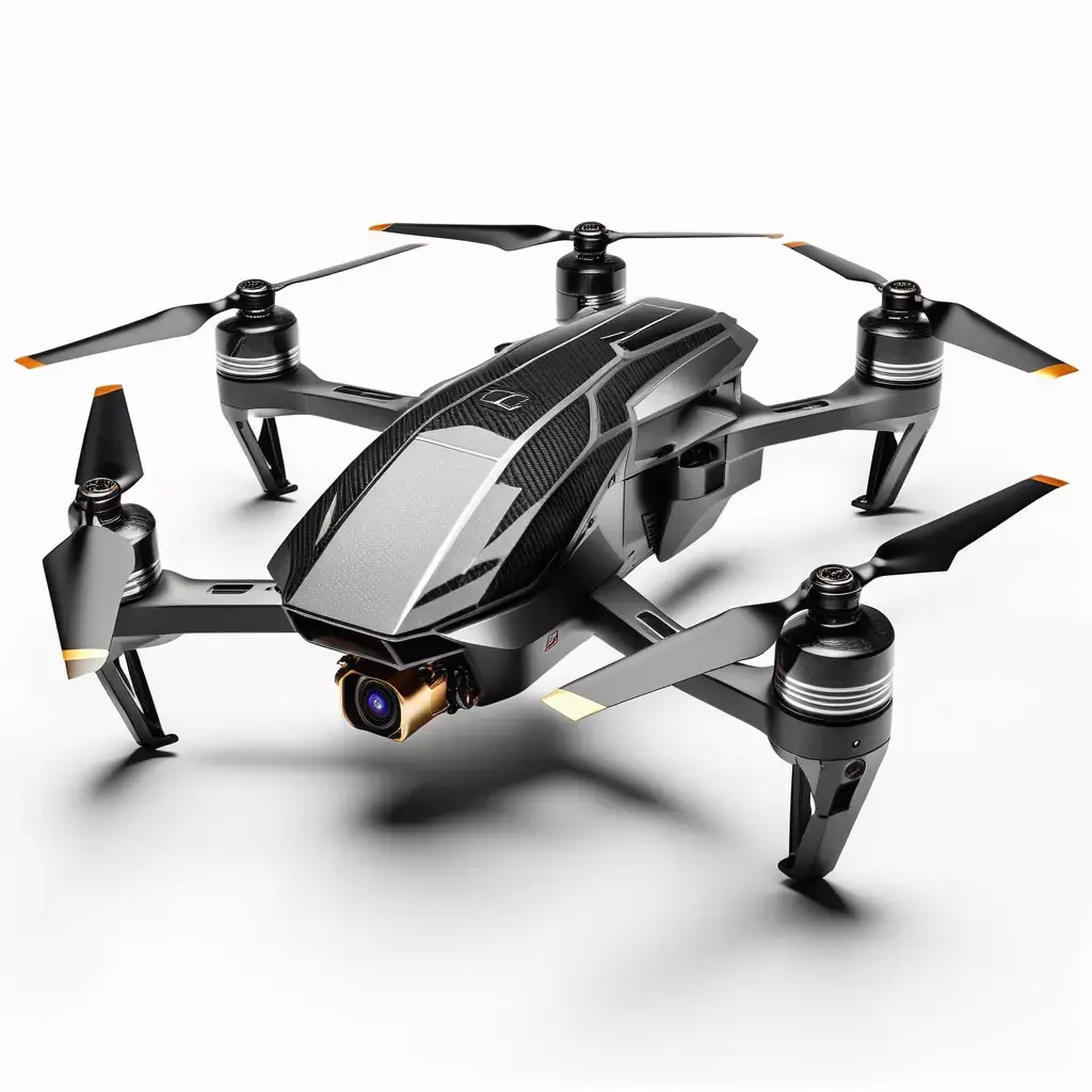 Futuristic Quadrotor Drone 3D model