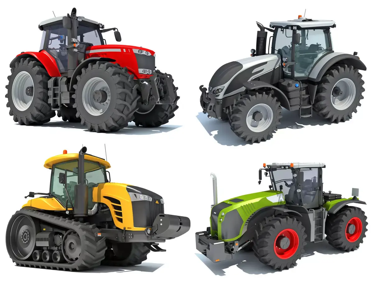 Farm Tractor Collection 3D Model Pack purchase