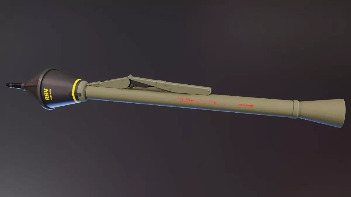 Pansarskott M46 Low-poly 3D model
