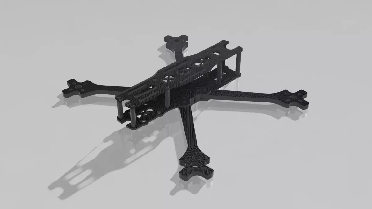 Racing FPV Drone Frame 2 3D Printable 3D print model