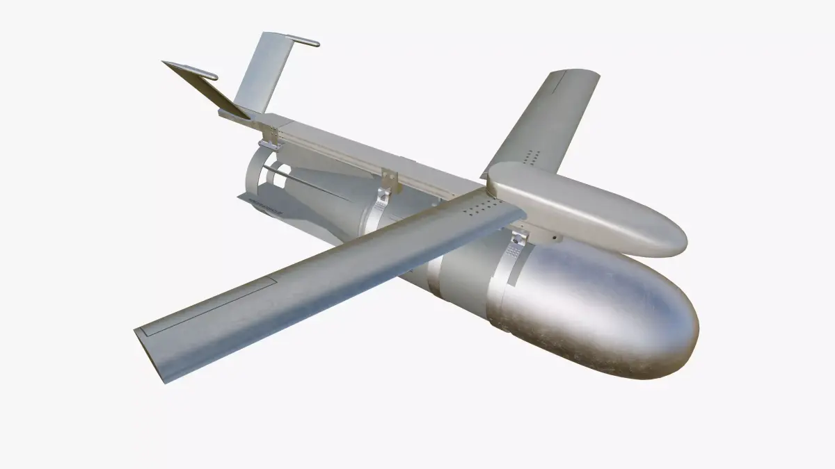 FAB-1500M54 UMPK Russian 1500KG Glide Bomb Game Ready PBR Low-poly 3D model