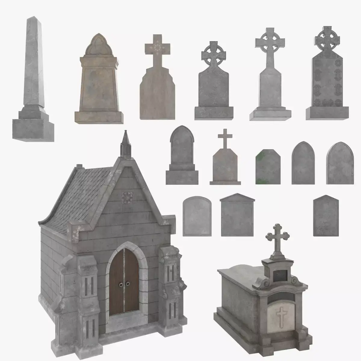 Medieval Cemetery 3D model