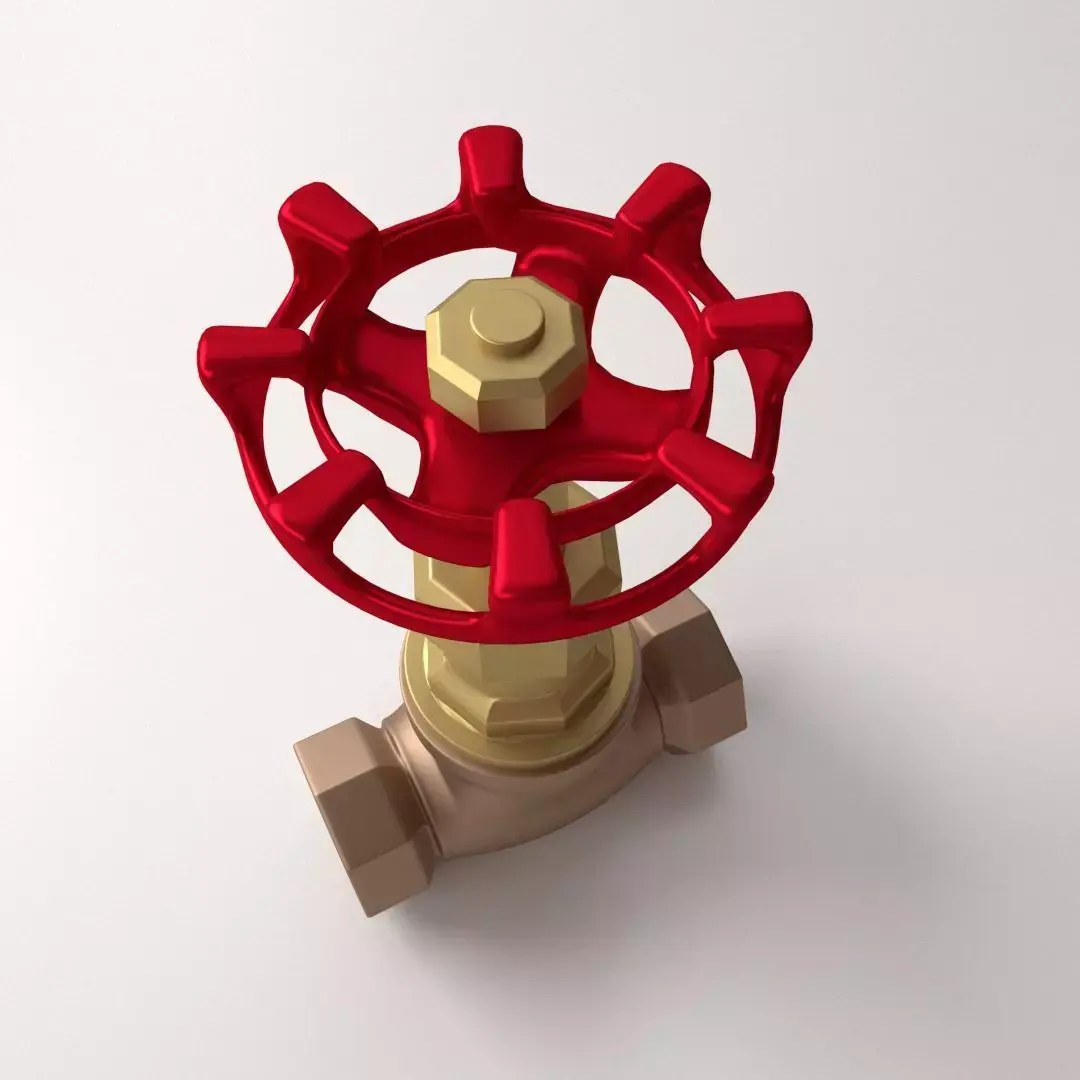 Globe Valve 3D model
