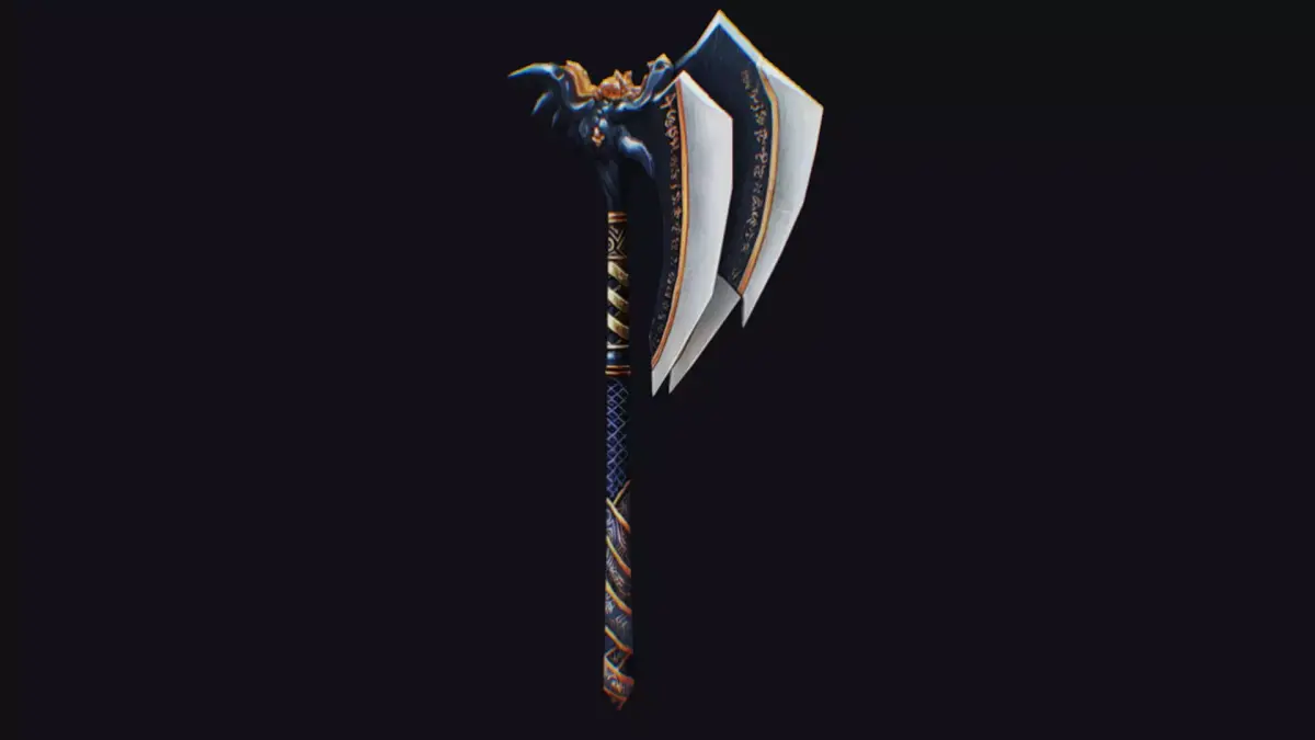 Axe Twohanded Large Weapon Cutting Fantasy Melee Hatchet  Low-poly 3D model