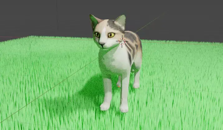 THE CUTE CAT - ANIMAL 3D MODEL - 3D MODELING - FLUFFY CAT  Low-poly 3D model