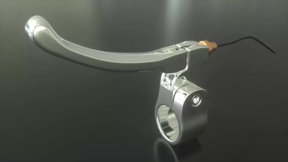 Handbrake handlebar lever 3D model