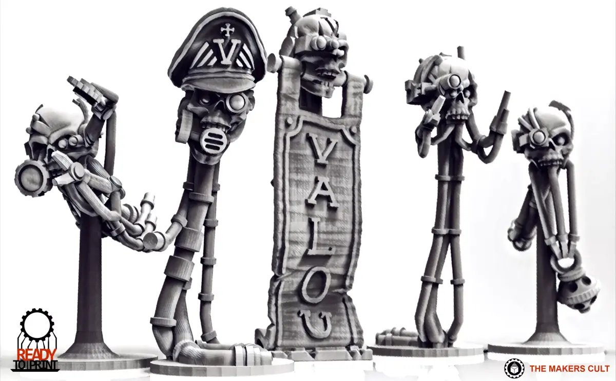 Valour Korps - Skull Bots 3D print model