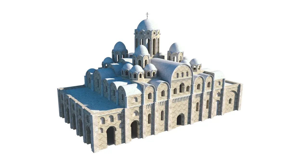 Eastern European Orthodox Church Concept  3D model